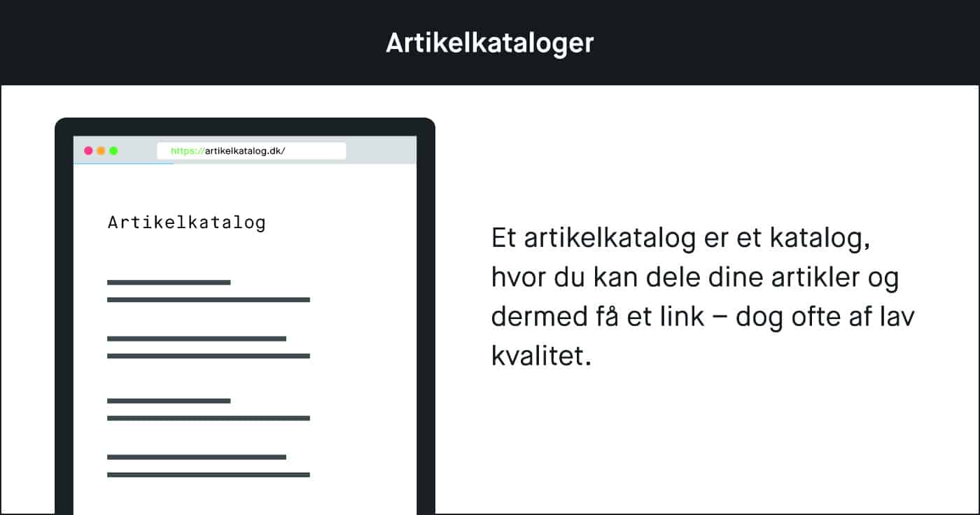Artikelkataloger til linkbuilding og SEO